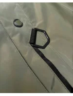 Lehce zateplená dámská bunda v olivové barvě s kapucí LHD (LHD-24589) Lehce zateplená dámská bunda v olivové barvě s kapucí LHD (LHD-24589)