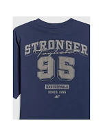 4F 4FJRSS26TTSHM3465-31S Dětské chlapecké tričko s volným potiskem