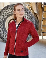 Daiber JN 897 Dámská pracovní pletená fleece bunda - Solid 02.0897 white melange/carbon