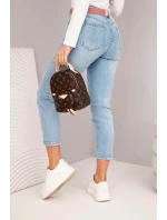 Dámské džíny s vysokým pasem a páskem, modré