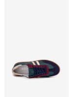 Zazoo N1068 Semišové Nízké Tenisky Dámské Tmavě Zelená