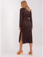 LK SK 509447 šaty.75P tmavě hnědá