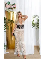 Sexy kombinéza 18549 se šněrováním - Koucla