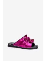 Dámské ploché sandály s výřezy Fuksja Fiviama