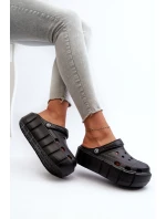 Dámské černé pěnové klínové sandály Itubia