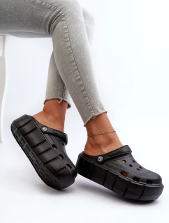 Dámské černé pěnové klínové sandály Itubia