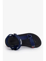 Pánské sandály na suchý zip Big Star DD174718 Námořnická modrá