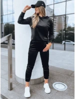 Černý dámský velurový komplet SO COMFY FashionStreet AY0888