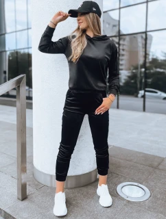 Černý dámský velurový komplet SO COMFY FashionStreet AY0888
