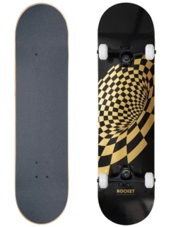 Rocket Vortex Foil Gold 8" skateboard RKT-COM-1553