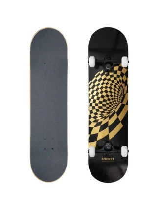 Rocket Vortex Foil Gold 8" skateboard RKT-COM-1553