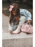 Dětské zateplené boty na zip Růžové Dolida Dětské zateplené boty na zip Růžové Dolida