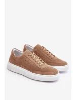 Pánské semišové sportovní boty Zazoo 1544 béžové