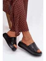 Dámské nazouváky na platformě Černé Tanelisse Dámské nazouváky na platformě Černé Tanelisse