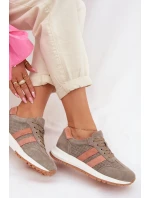 Dámské tenisky z přírodního semiše tmavě zelené Marceline