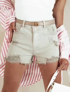 Dámské šortky POPGLAM beige FashionStreet SY0399