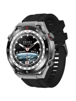 VELTORI VT100-1 smartwatch + černý silikonový řemínek + černá ekokůže VELTORI VT100-1 smartwatch + černý silikonový řemínek + černá ekokůže