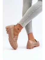 Dámské mokasíny z ekologické kůže béžové Seravisa