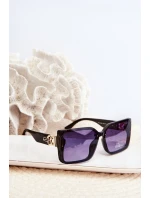 Černé Dámské Sluneční Brýle UV400 ve Čtvercovém Tvaru