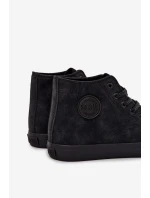 Pánské Zimní Tenisky Z Eko Kůže Big Star OO174247 HI-POLY SYSTEM Černé