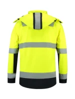 Bi-color EN ISO 20471 Softshell softshellová bunda unisex fluorescenční žlutá