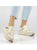 Dámské kožené polobotky béžové Filippo DP7769 dámské