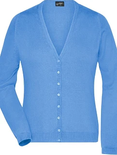 Daiber JN 660 Dámský pletený cardigan s výstřihem do V 02.0660 glacier blue