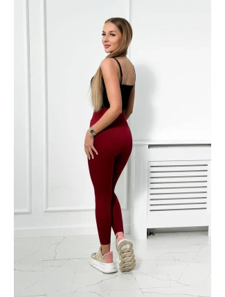 Bordó pruhované legíny Bordó pruhované legíny