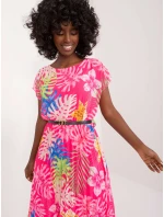 Šaty DHJ SK 8839 3.30 tmavě růžová Šaty DHJ SK 8839 3.30 tmavě růžová