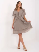 Šaty MI SK 102128.61 tmavě lila Šaty MI SK 102128.61 tmavě lila