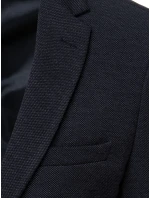 Pánské jednořadové sako v tmavě modré barvě FashionStreet MX0636