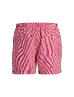 Jack&Jones pánské plavky JWHARUBA SWIM PRINTS SHORTS 12206537 TRUE RED STRIPES Jack&Jones pánské plavky JWHARUBA SWIM PRINTS SHORTS 12206537 TRUE RED STRIPES