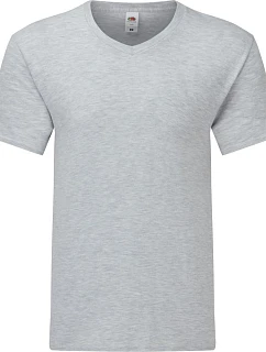 Fruit of the Loom Iconic 150 V-Neck T Tričko s výstřihem do V 16.1442 heather grey