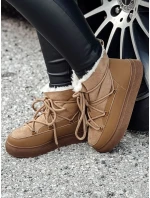 Dámské zateplené sněhule LUXSNUG camel FashionStreet ZY0570