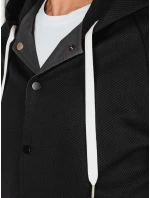 Pánská bunda bomber s kapucí šedá FashionStreet TX5017