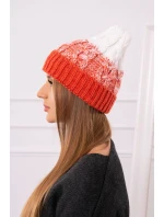 Dámská čepice Samara K346 červená+bílá