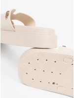 Praktické Jasnobeżowy  nazouváky dámské platforma