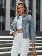 Dámská přechodná oversize katana bunda NOVAJIN modrá FashionStreet TY4838