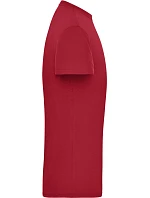 Daiber JN 1808 Pánské pracovní tričko z bio bavlny - Solid 02.1808 red