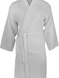 The One Towelling Waffle Bathrobe Vaflový župan 48.1044 white
