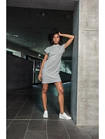 Build your Brand BY 101 Tričkové šaty se stojáčkem 56.0101 olive