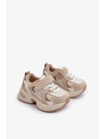 Dětská sportovní obuv Tenisky na suchý zip, Béžová Rulagia