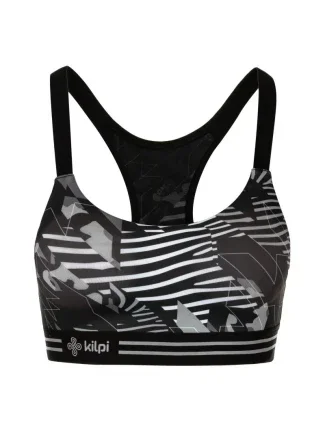 Dámská sportovní podprsenka Rinta-w Černá s šedou - Kilpi Dámská sportovní podprsenka Rinta-w Černá s šedou - Kilpi