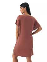 Dámská noční košilka 43041 Noves brown - HENDERSON