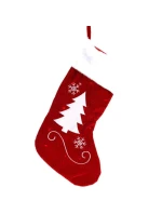 VÁNOČNÍ DÁREK PONOŽKA VELKÁ 41CM 12LED VÁNOČNÍ STROMEK