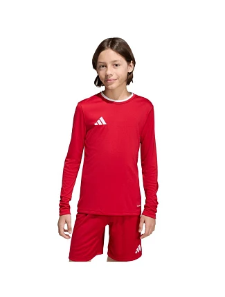 Adidas Entrada 26 dětské tričko s dlouhým rukávem červené KF5878