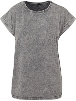 Build your Brand BY 053 Dámské tričko "Acid Wash" 56.0053 grey black Build your Brand BY 053 Dámské tričko "Acid Wash" 56.0053 grey black