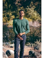 Cutter & Buck Oakville Men Pánský pletený svetr 68.5416 grey melange Cutter & Buck Oakville Men Pánský pletený svetr 68.5416 grey melange