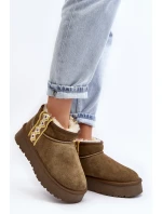 Kožené Semišové Sněhule Dámské Zelené Vebissat