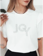 Dámské tričko JOY ecru FashionStreet RY2524